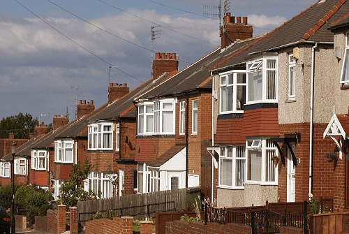 Street with houses