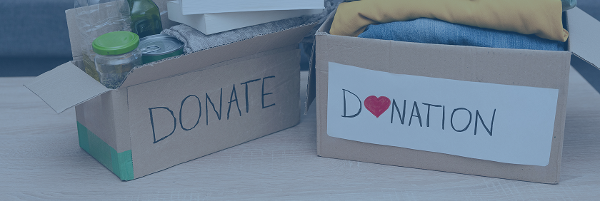Donations box banner