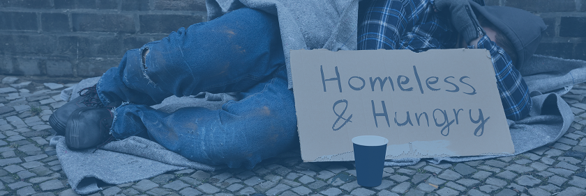 Homeless and hungry