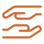 holding hand icon